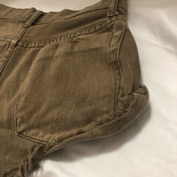 Mustard Seed Distressed High Rise Button Fly Short - Picture 10 of 12